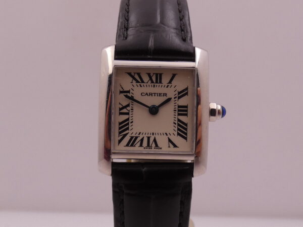 Cartier Tank Française Lady 2403 Oro Bianco 18Kt MINT CONDITION Anni 2000's