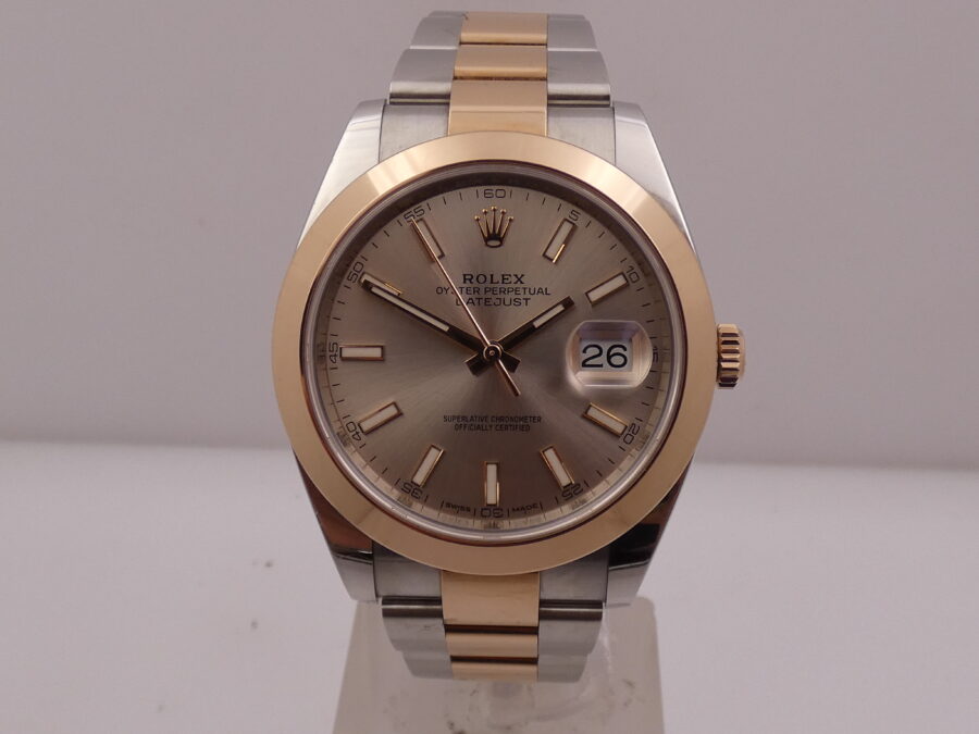 Rolex Datejust 41 126301 Oro Rosa 18Kt SUNDUST BOX&PAPERS NEAR N.O.S. With Some Stickers Anno 2018 Automatico - immagine 8