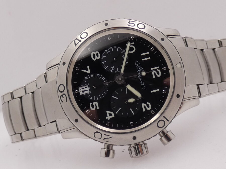 Cronografo Breguet Type XX - XXI - XXII Transatlantique 3820 Flyback Anni 2000's Automatico Acciaio Type XX Braccialato - immagine 8
