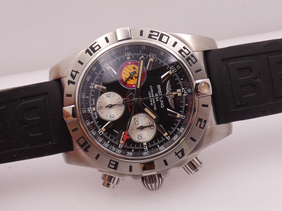 Breitling Chronomat 44 GMT Patrouille Suisse AB0420 WITH PAPERS Anno 2018 TOP CONDITION Edizione Limitata 1000pc - immagine 8