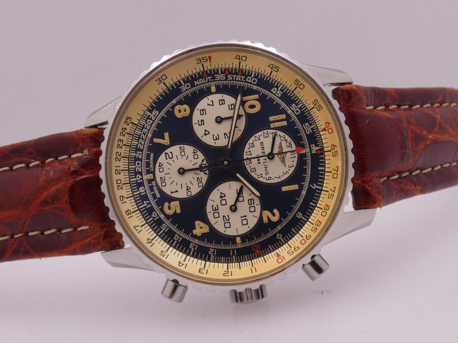 Cronografo Breitling Navitimer Airborne A33030 Anni 1990's Automatico Acciaio - immagine 7