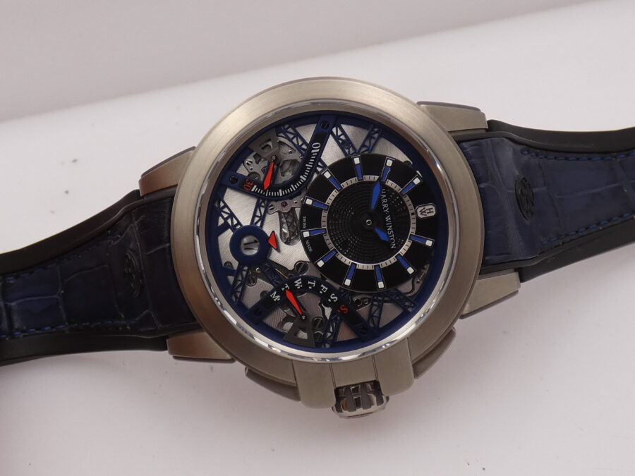 Harry Winston Project Z10 Ocean Biretrograde Zalium LIKE NEW With PAPERS & TAG PRICE Anno 2017 Automatico Limited Edition 300pz Ref. OCEABI42ZZ001 - immagine 7