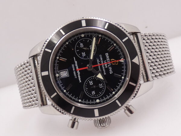 Cronografo Breitling Superocean Heritage 44mm A23370 Anno 2013 FULL SET Automatico Bracciale Mesh