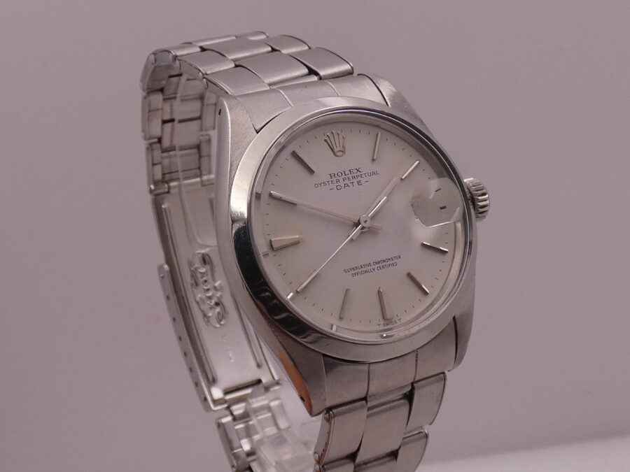 Rolex Oyster Perpetual Date 1500 Anno 1969 Automatico Acciaio Bracciale Rivettato - immagine 7