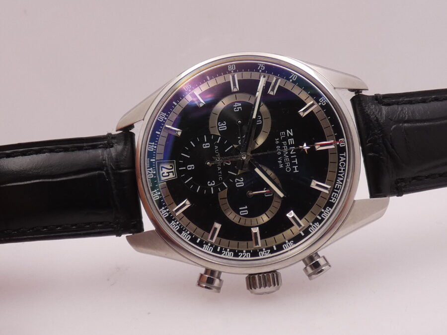 Zenith El Primero Chronomaster 36'000 Vph Chrono WITH BOX Automatic Anno 2015 Acciaio 03.2040.400 - immagine 8