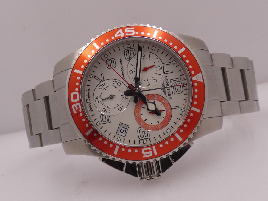Longines HydroConquest Chronograph N.O.S. BOX&PAPERS New Old Stock L3.690.4  Braccialato - immagine 8