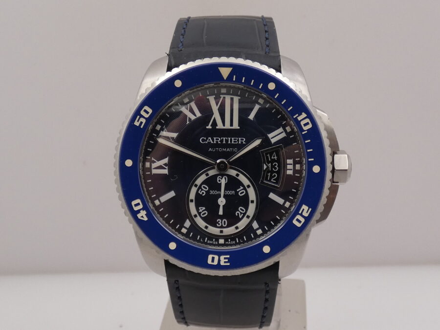 Cartier Calibre de Cartier Diver 3729 Deep Blue Dial Lunetta in Ceramica Automatico Acciaio - immagine 9