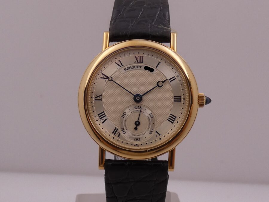 Breguet Classique 3290 Oro Massiccio 18Kt TOP CONDITION Honey Comb Dial Anni 90's Carica Manuale - immagine 9