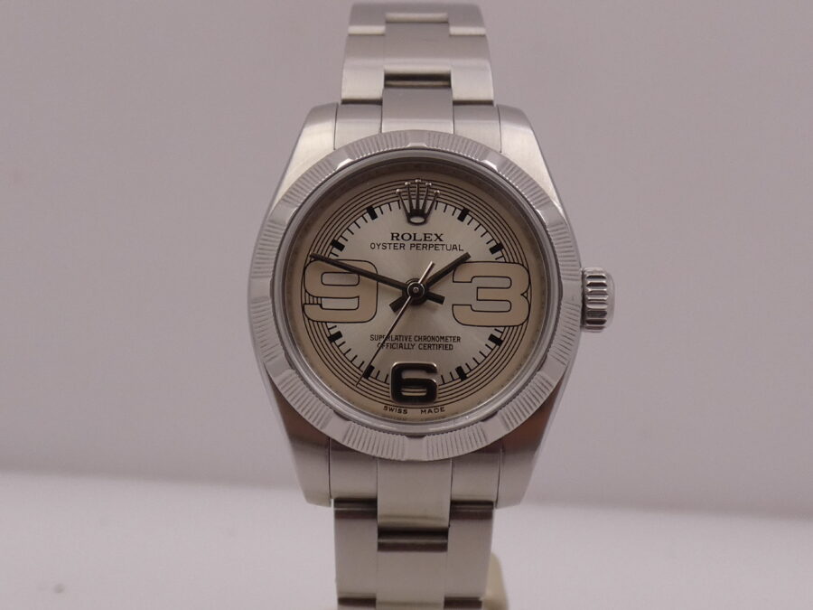 Rolex Oyster Perpetual Lady 26mm 176210 WITH PAPERS & TAG PRICE Anno 2008 Automatico Thunderbird Bezel - immagine 8