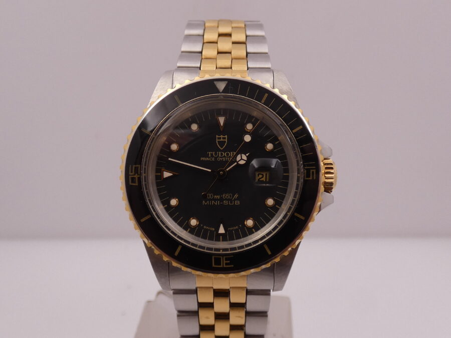 Tudor Mini-Sub 73091 By Rolex GILT DIAL 18Kt Oro &Acciaio Acciaio 1989 Automatico - immagine 8