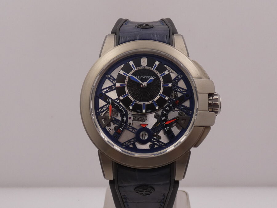 Harry Winston Project Z10 Ocean Biretrograde Zalium LIKE NEW With PAPERS & TAG PRICE Anno 2017 Automatico Limited Edition 300pz Ref. OCEABI42ZZ001 - immagine 8