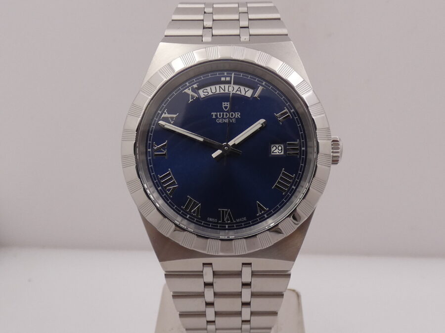 Tudor Royal Day-Date 28600 LIKE NEW BOX&PAPERS ITALY 2023 Automatico Lunetta Thunderbird Bracciale Jubille Acciaio - immagine 9