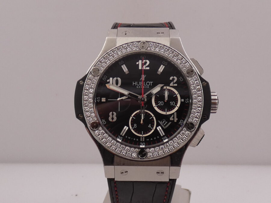 Cronografo Hublot Big Bang 44 mm DIAMOND BEZEL Automatico Acciaio Ref. 301.SX.130.RX.114 - immagine 9