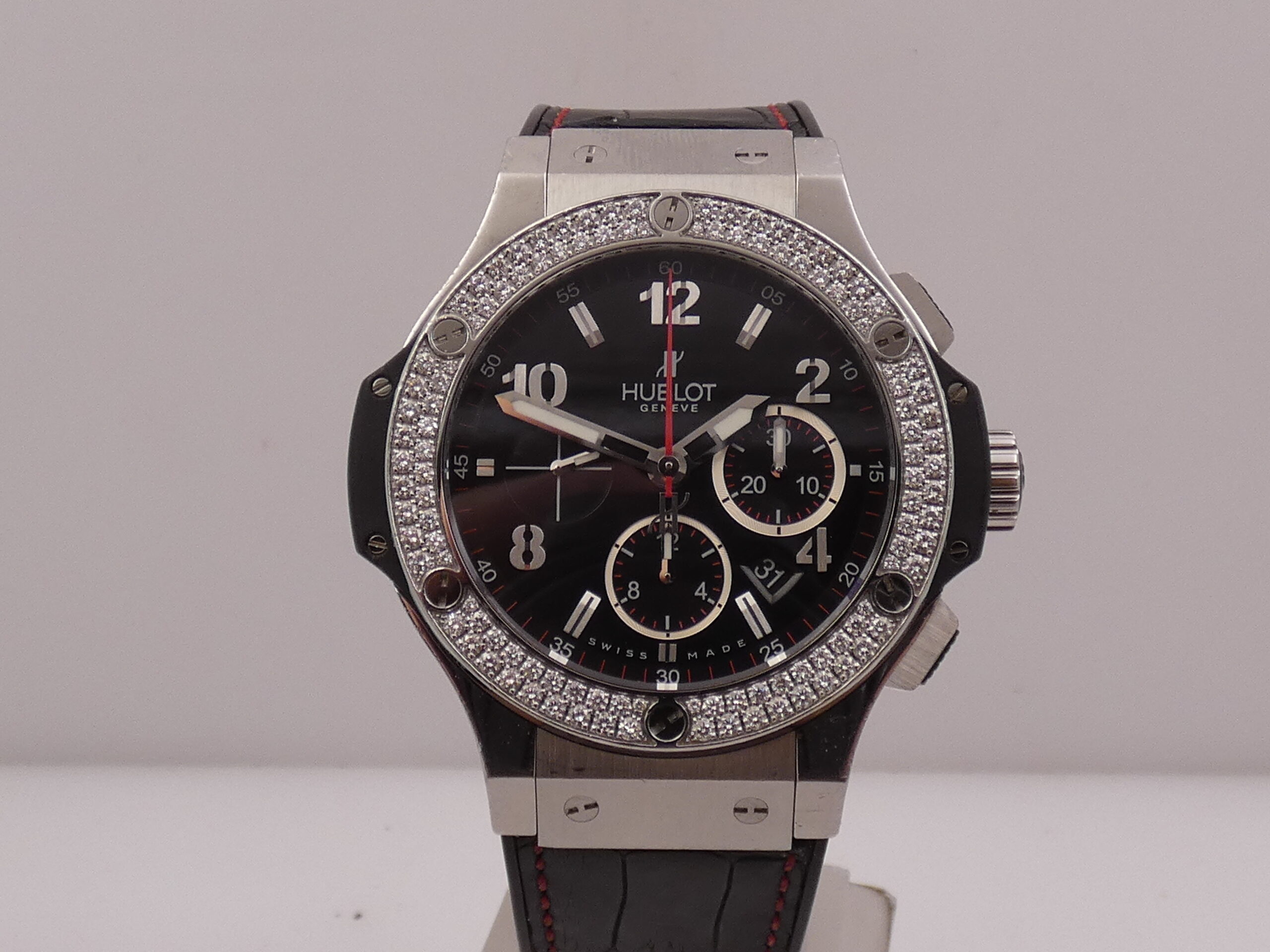 Cronografo Hublot Big Bang 44 mm DIAMOND BEZEL Automatico Acciaio Ref. 301.SX.130.RX.114 - immagine 9