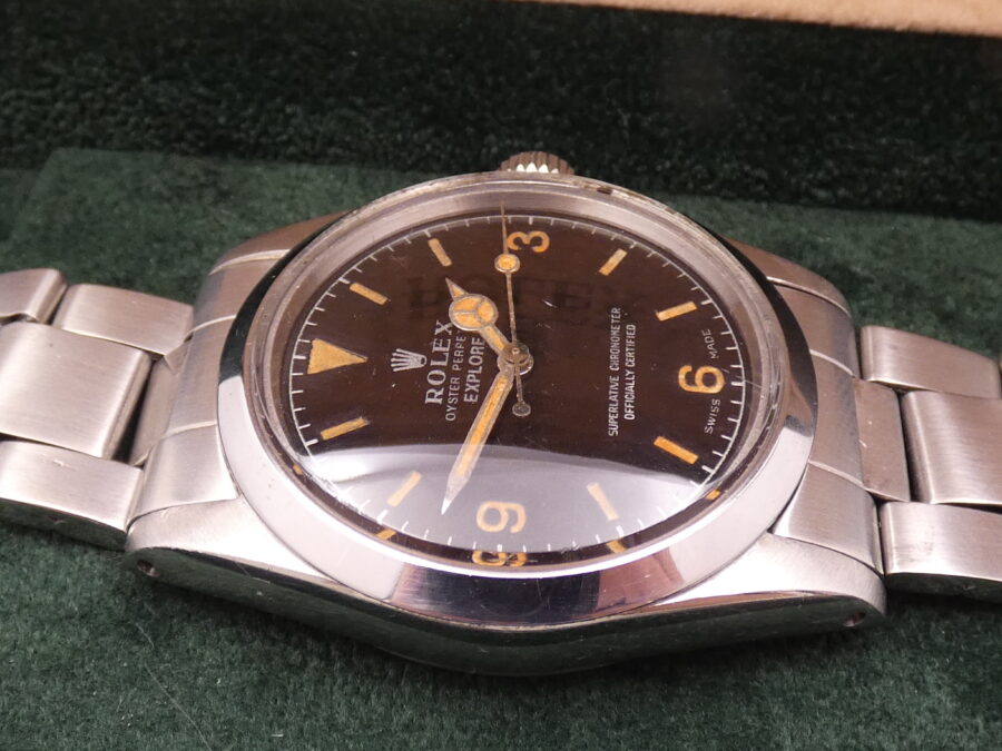 Rolex Explorer 1016 Tropical Dial ANNO 1968 Automatico Cronometro Acciaio Braccialato - immagine 8