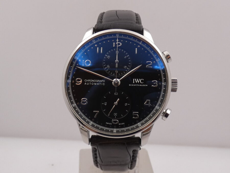 Cronografo IWC Portuguese BOX&PAPERS ANNO 2021 Automatico IW371609 Acciaio - immagine 8