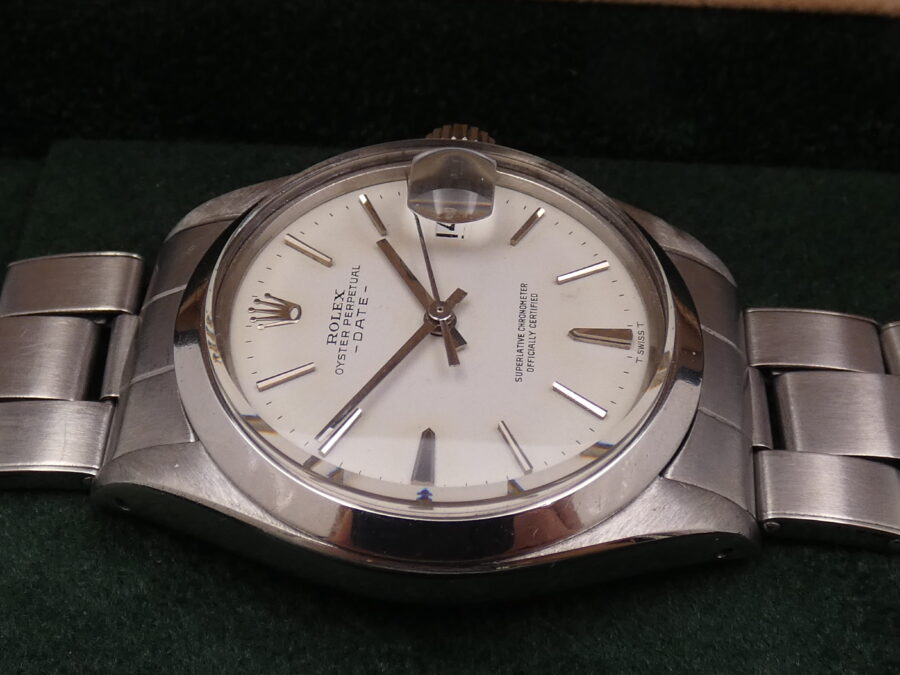 Rolex Oyster Perpetual Date 1500 Anno 1969 Automatico Acciaio Bracciale Rivettato - immagine 8