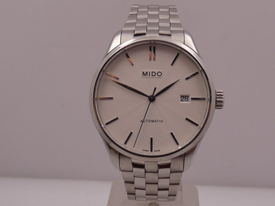 Mido Belluna II 40mm Automatic BOX&PAPERS Maggio 2025 Like New Bracciale Acciaio - immagine 9
