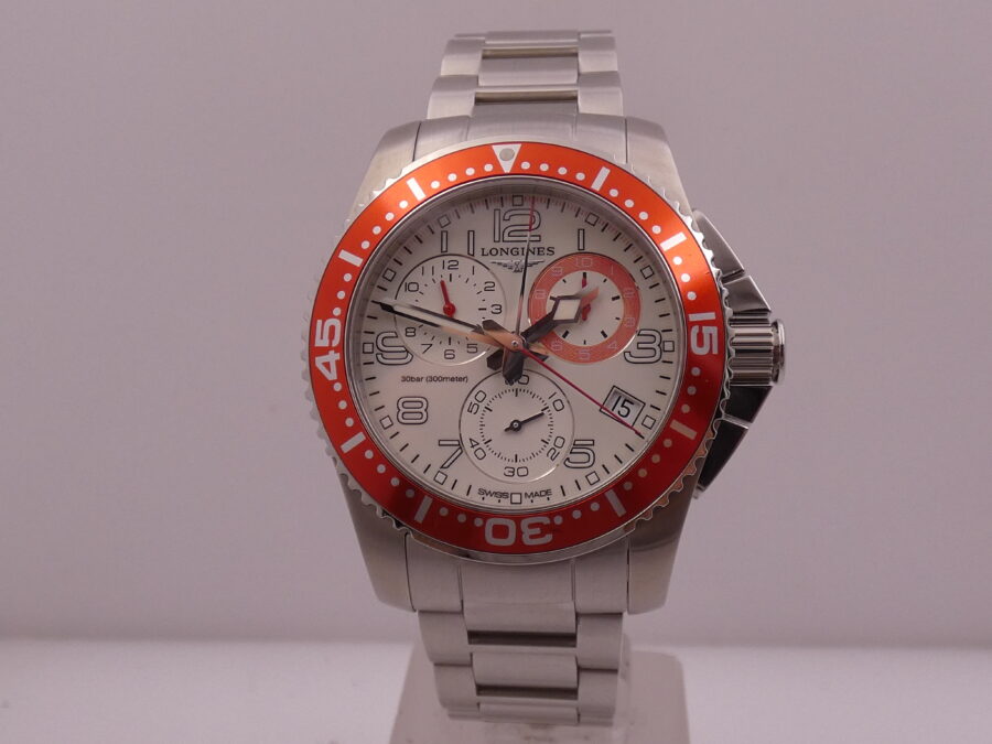 Longines HydroConquest Chronograph N.O.S. BOX&PAPERS New Old Stock L3.690.4  Braccialato - immagine 9