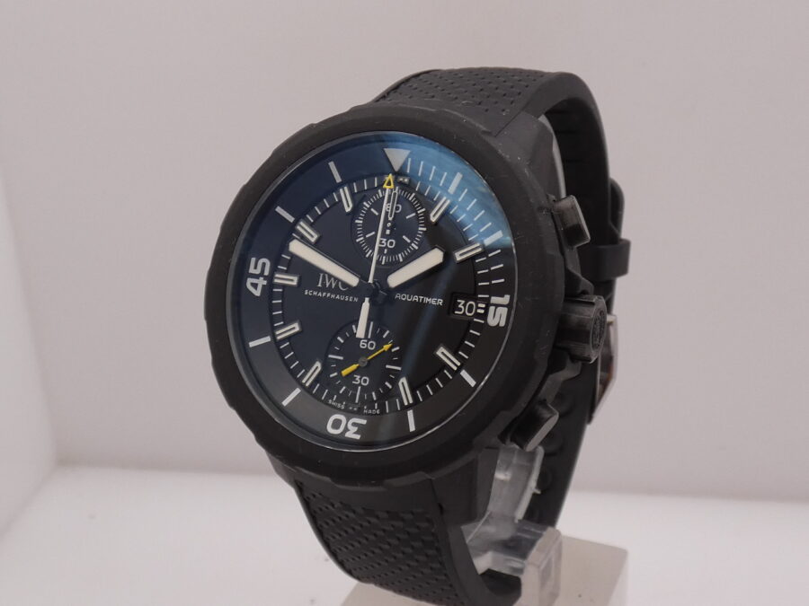 Cronografo IWC Aquatimer Galapagos Islands 45mm WITH PAPERS Anno 2016 TOP CONDITION Automatico Flyback Tributo alla Fondazione Charles Darwin  IW379502 - immagine 10