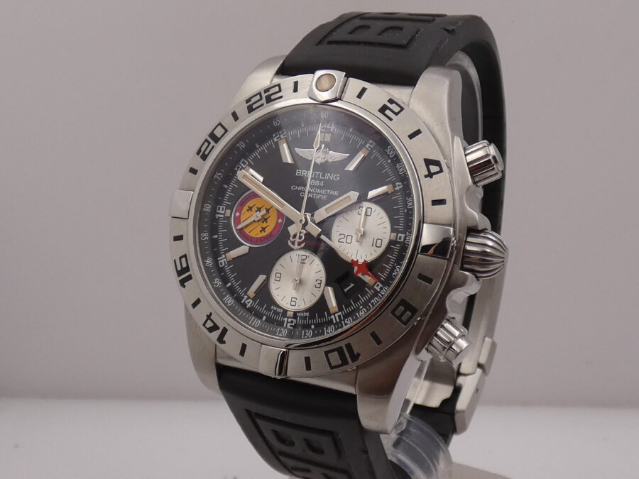 Breitling Chronomat 44 GMT Patrouille Suisse AB0420 WITH PAPERS Anno 2018 TOP CONDITION Edizione Limitata 1000pc - immagine 10