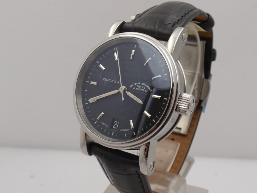 Mühle Glashütte Teutonia II Medium NEW BOX&PAPERS Acciaio Automatico Edizione Limitata Mai Indossato - immagine 10
