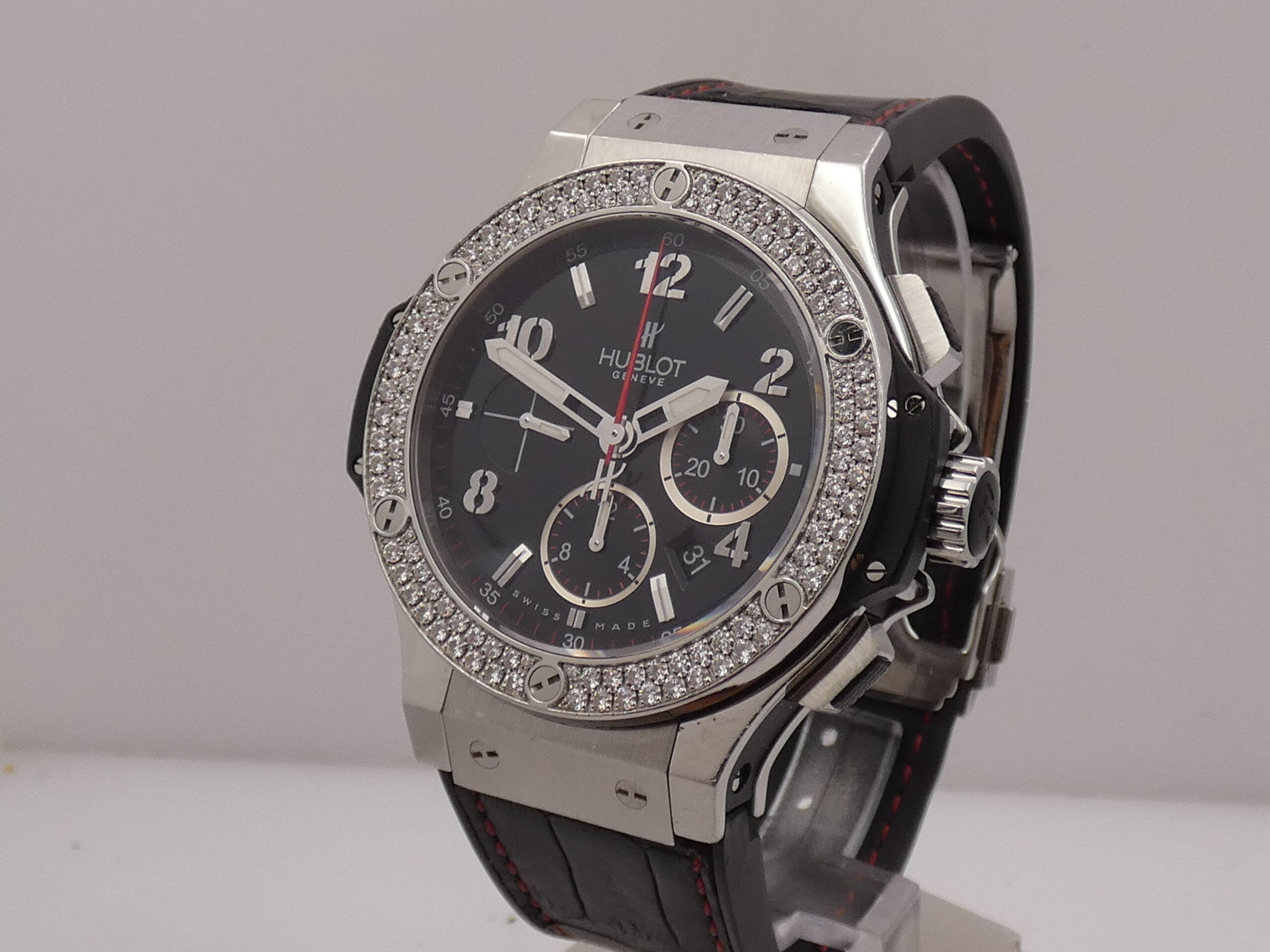 Cronografo Hublot Big Bang 44 mm DIAMOND BEZEL Automatico Acciaio Ref. 301.SX.130.RX.114 - immagine 10