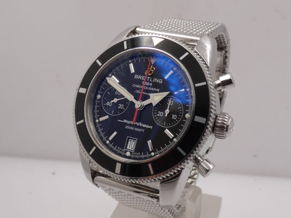 Cronografo Breitling Superocean Heritage 44mm A23370 Anno 2013 FULL SET Automatico Bracciale Mesh
