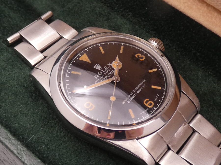 Rolex Explorer 1016 Tropical Dial ANNO 1968 Automatico Cronometro Acciaio Braccialato - immagine 9