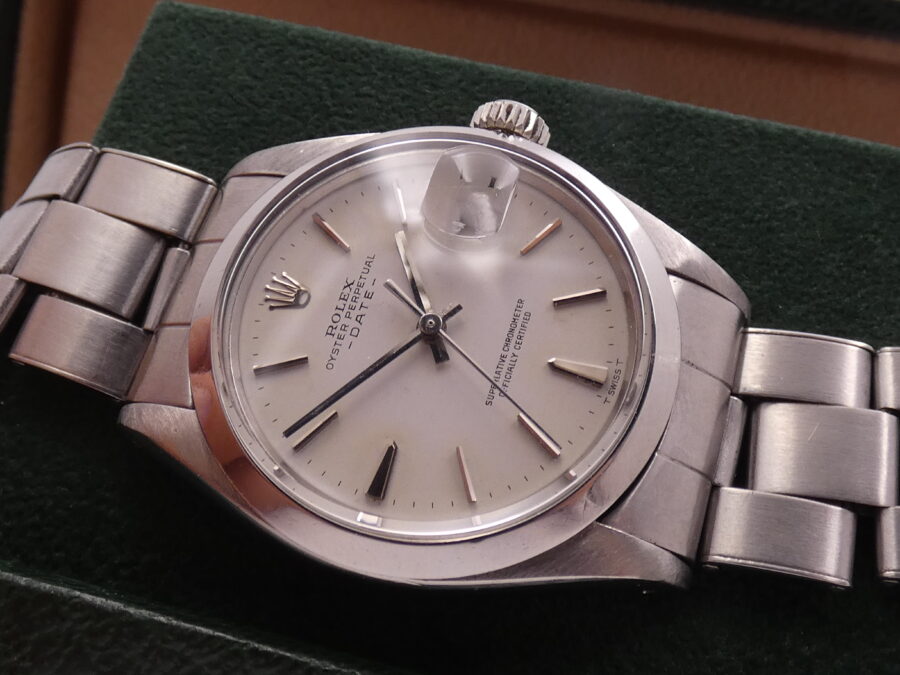Rolex Oyster Perpetual Date 1500 Anno 1969 Automatico Acciaio Bracciale Rivettato - immagine 9