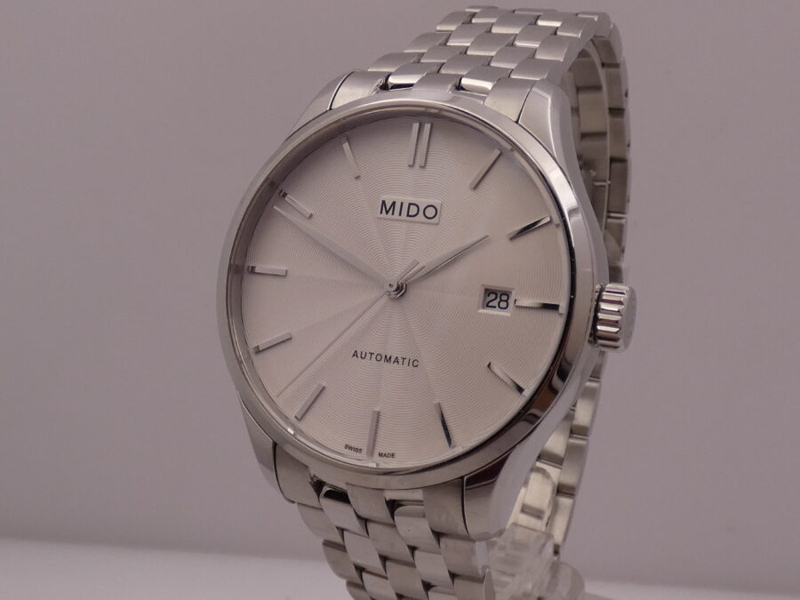 Mido Belluna II 40mm Automatic BOX&PAPERS Maggio 2025 Like New Bracciale Acciaio - immagine 10