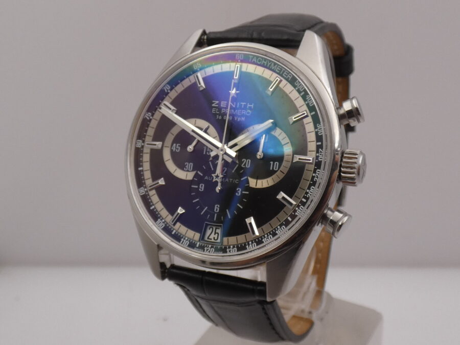 Zenith El Primero Chronomaster 36'000 Vph Chrono WITH BOX Automatic Anno 2015 Acciaio 03.2040.400 - immagine 10