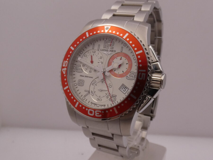 Longines HydroConquest Chronograph N.O.S. BOX&PAPERS New Old Stock L3.690.4  Braccialato - immagine 10