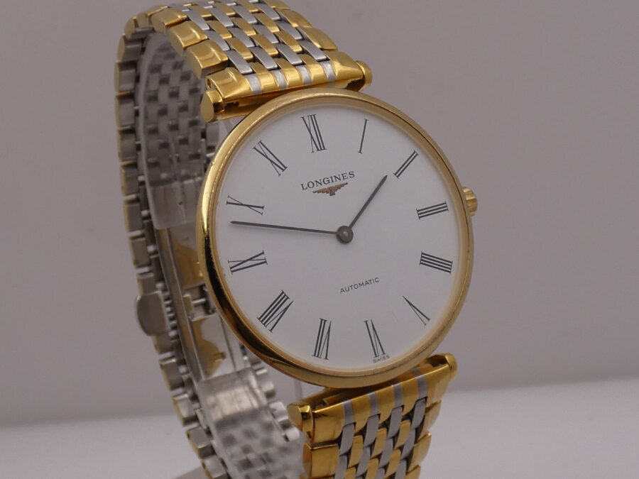 Longines La Grande Classique 18Kt G.F. Automatico Frederic Piguet BOX&PAPERS Anno 2010 Braccialato L4.708.2 - immagine 10