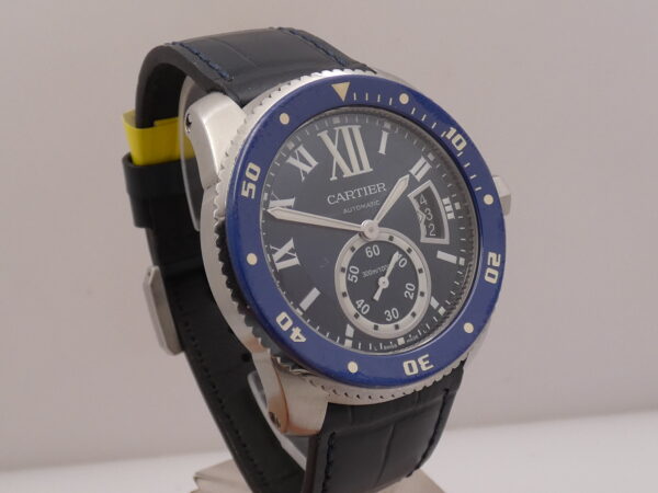Cartier Calibre de Cartier Diver 3729 Deep Blue Dial Lunetta in Ceramica Automatico Acciaio