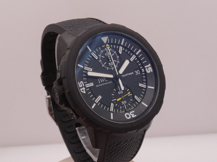 Cronografo IWC Aquatimer Galapagos Islands 45mm WITH PAPERS Anno 2016 TOP CONDITION Automatico Flyback Tributo alla Fondazione Charles Darwin  IW379502 - immagine 11