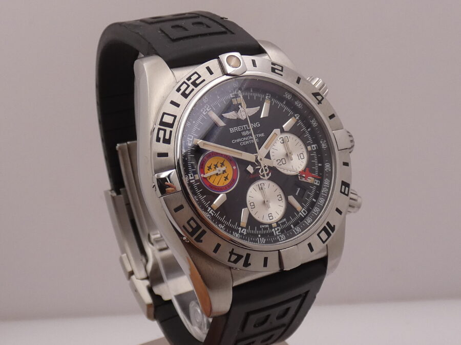 Breitling Chronomat 44 GMT Patrouille Suisse AB0420 WITH PAPERS Anno 2018 TOP CONDITION Edizione Limitata 1000pc - immagine 11