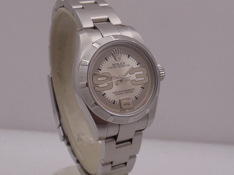 Rolex Oyster Perpetual Lady 26mm 176210 WITH PAPERS & TAG PRICE Anno 2008 Automatico Thunderbird Bezel - immagine 10