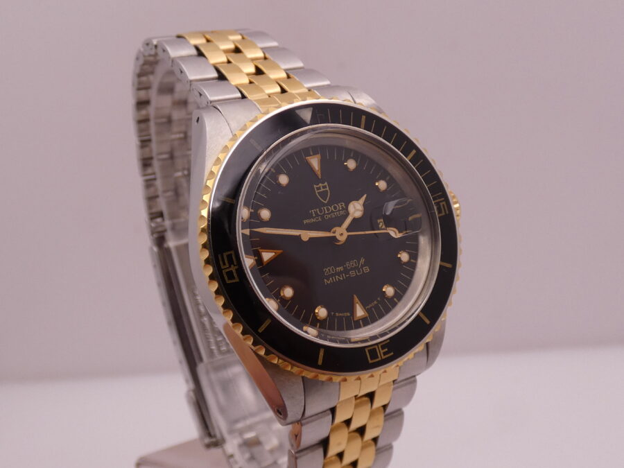 Tudor Mini-Sub 73091 By Rolex GILT DIAL 18Kt Oro &Acciaio Acciaio 1989 Automatico - immagine 10