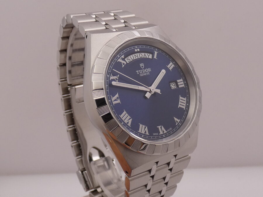 Tudor Royal Day-Date 28600 LIKE NEW BOX&PAPERS ITALY 2023 Automatico Lunetta Thunderbird Bracciale Jubille Acciaio - immagine 11