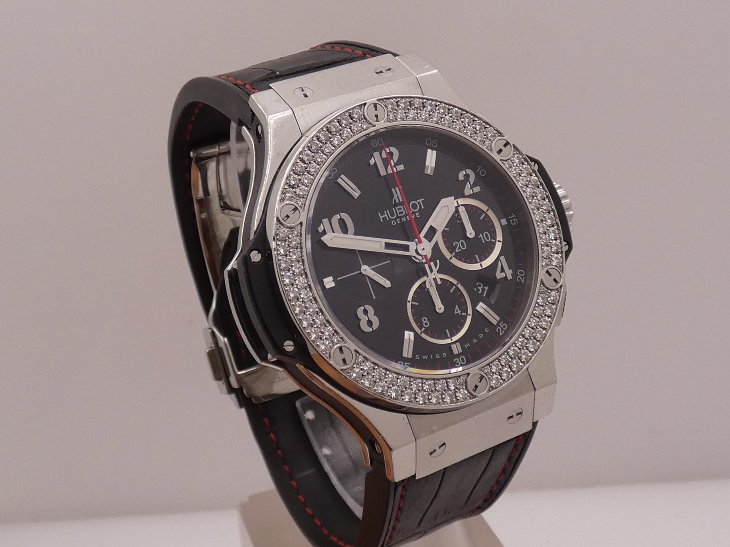 Cronografo Hublot Big Bang 44 mm DIAMOND BEZEL Automatico Acciaio Ref. 301.SX.130.RX.114 - immagine 11