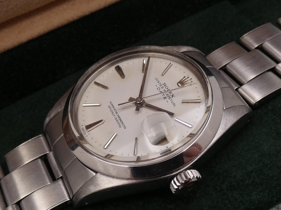 Rolex Oyster Perpetual Date 1500 Anno 1969 Automatico Acciaio Bracciale Rivettato - immagine 10