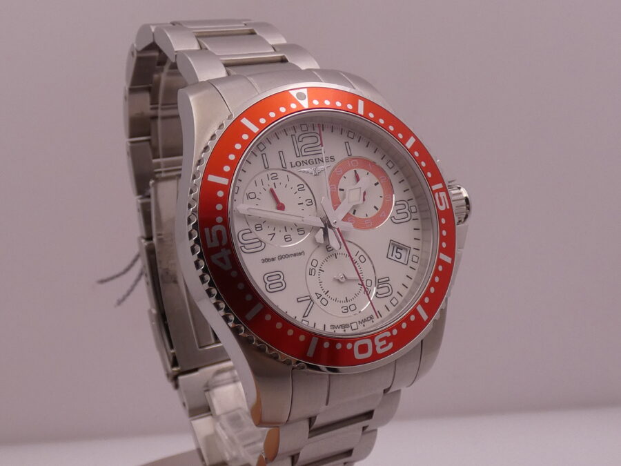 Longines HydroConquest Chronograph N.O.S. BOX&PAPERS New Old Stock L3.690.4  Braccialato - immagine 11