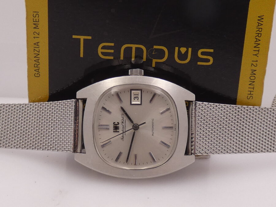 IWC Classic Vintage Cushion 8541B Automatic Date 1872 ANNI '70s Acciaio - immagine 2