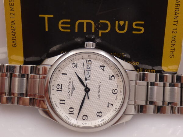 Longines Master Collection DayDate 38,5mm Honeycomb Dial Automatico L2.755.4 Braccialato Acciaio