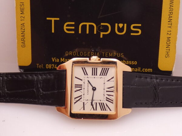 Cartier Santos Dumont Oro Rosa18Kt W2009251 BOX&PAPERS Anno 2023 TOP CONDITION Never Polished
