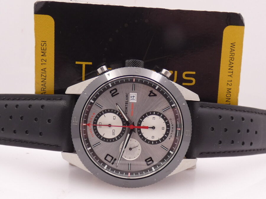 Cronografo Montblanc Timewalker 116100 43mm Lunetta Ceramica Automatico Acciaio - immagine 2