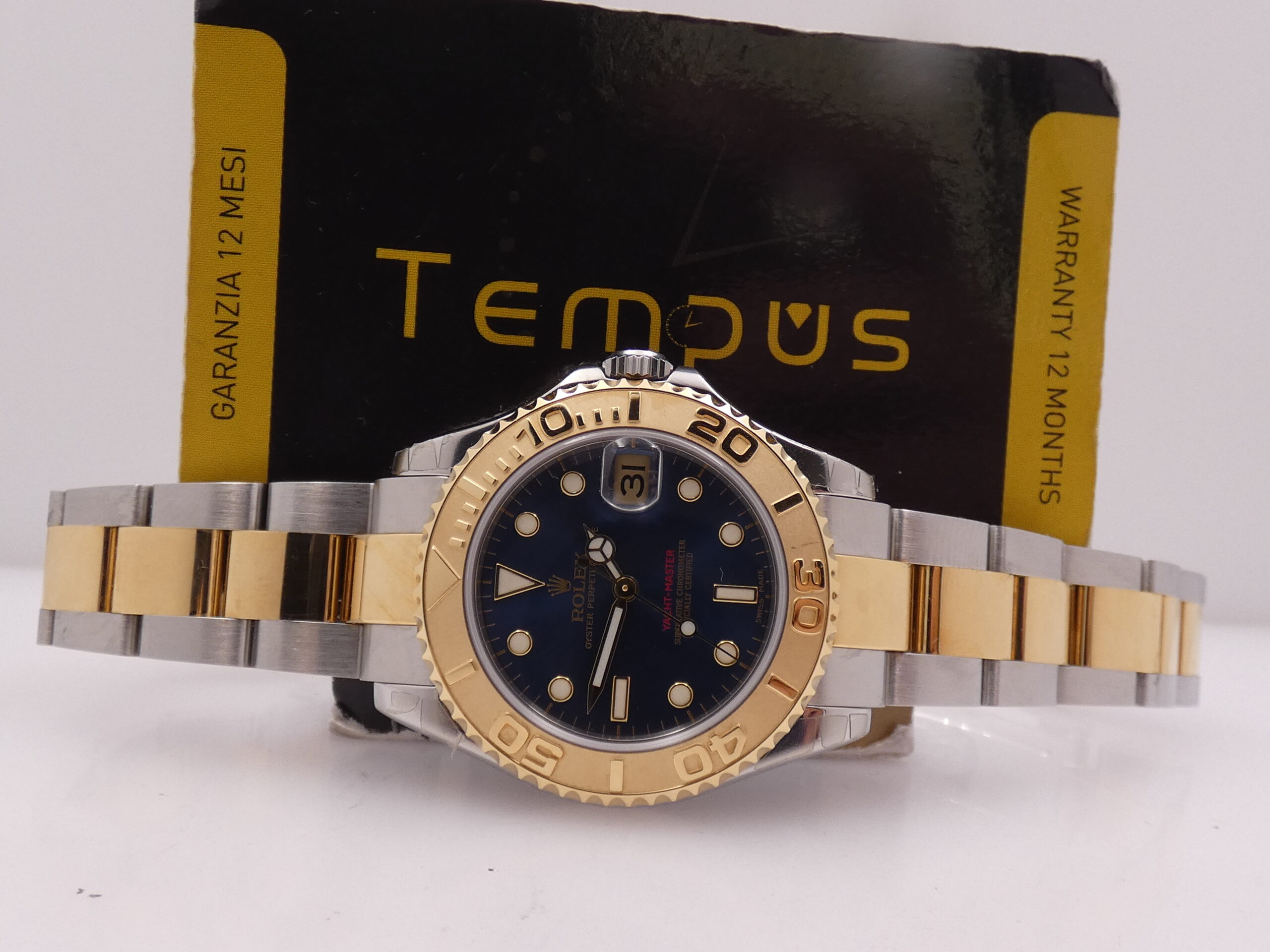 Rolex Yacht-Master 168623 Acciaio&Oro 18Kt TOP CONDITION Automatico ANNO 2002 Like New Blue Dial - immagine 2