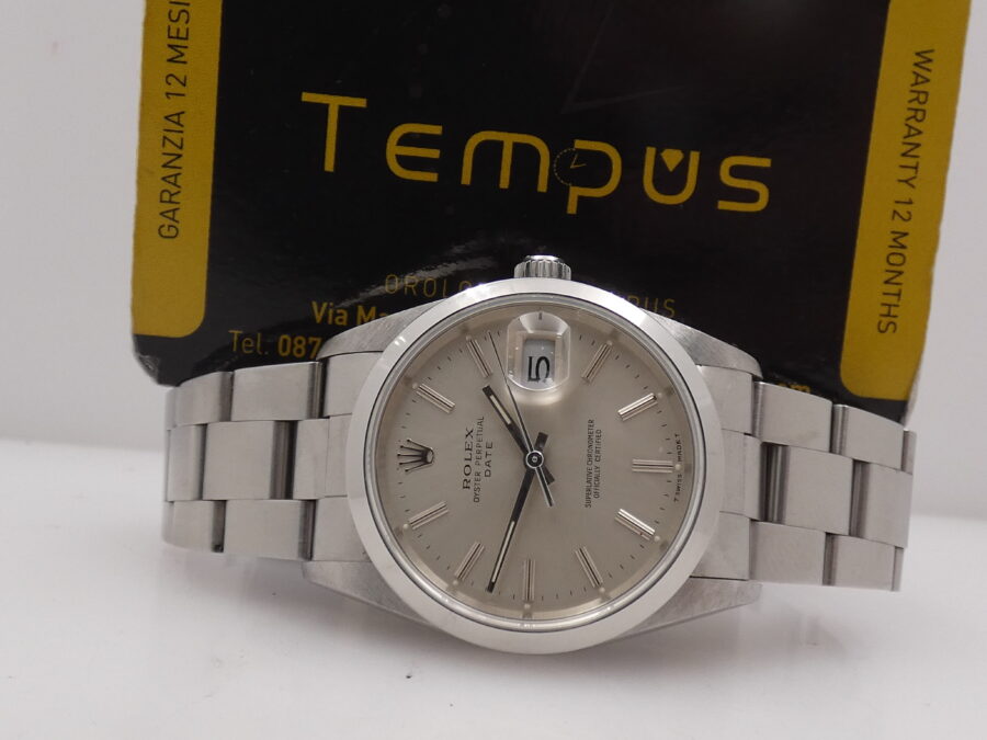 Rolex Oyster Perpetual Date 15200 BOX&PAPERS Italia Anno 1990 TOP CONDITION Automatico Acciaio - immagine 2