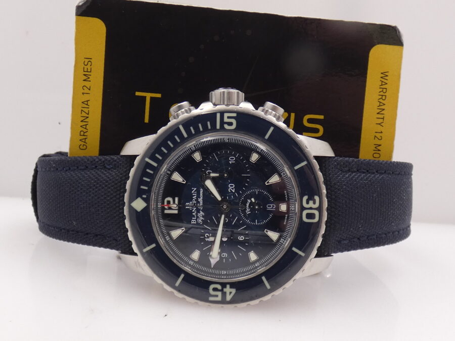 Cronografo Blancpain Fifty Fathoms Flyback 45mm With PAPERS Anno 2021 Automatico Acciaio 5085FB-1140-52 - immagine 2